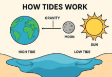 แรงดึงดูดของดวงจันทร์และดวงอาทิตย์มีผลอย่างไรต่อระดับน้ำ ปรากฏการณ์น้ำขึ้นน้ำลงทำงานอย่างไร
