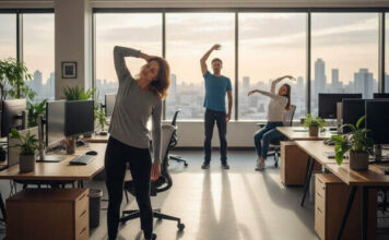 นั่งโต๊ะทำงานวันละหลายชั่วโมง ส่งผลต่อคอและบ่าอย่างไร พร้อมแนวทางออกกำลังกายที่เหมาะสม ท่าออกกำลังกายแก้ปวดคอ และบ่าสำหรับคนที่นั่งโต๊ะทำงานนาน