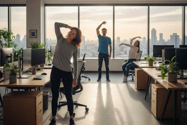 ท่าออกกำลังกายแก้ปวดคอ และบ่าสำหรับคนที่นั่งโต๊ะทำงานนาน